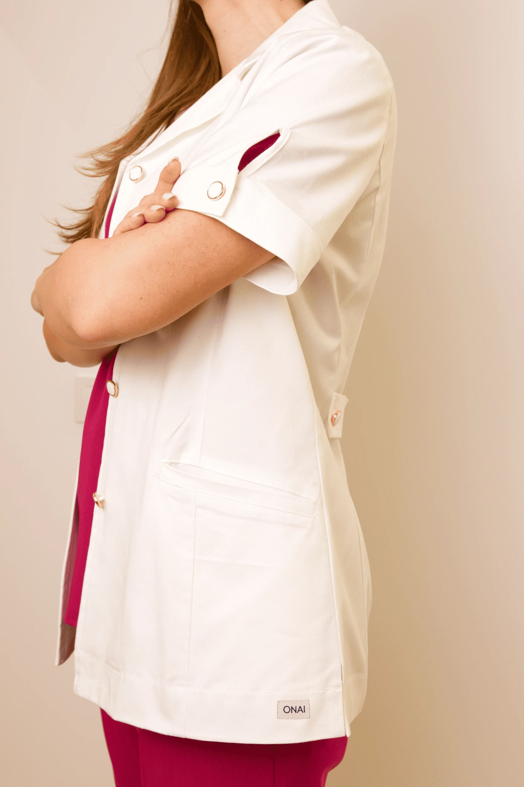Halat medical scurt elegant femei
