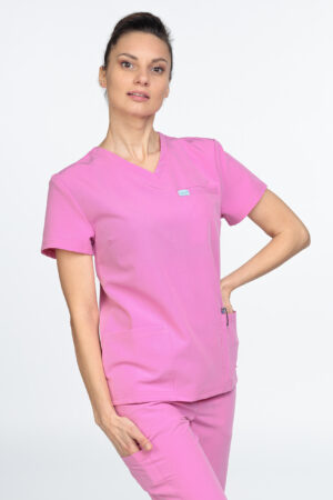 Bluză medicală femei sport roz persian om052 uniforma medicala