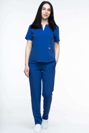 Uniforma medicala eleganta femei Albastra OM059