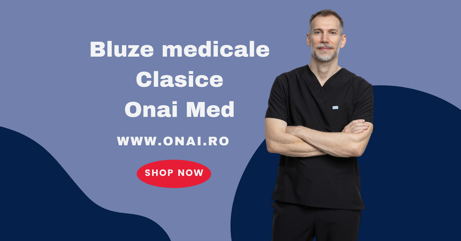 Bluza medicala clasica Onai Med pentru barbati